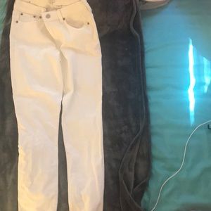white jeans